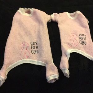 Small dog clothes breast cancer awareness